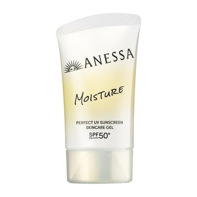 ANESSA Gel Soin Parfait UV pour la Peau NB 40g Crème Solaire Gel Protection UV Parfum Floral Blanc Protection UV pour Peaux Sèches Fines Résistance UV Hydratation SPF50+