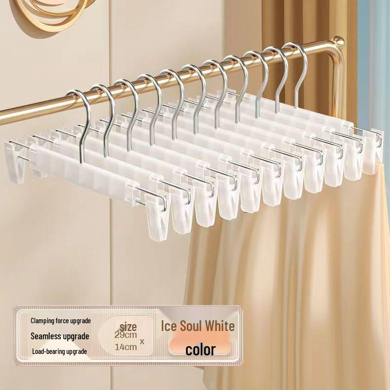 Wieszak z klipsami na spodnie: Antypoślizgowy, Niepozostawiający śladów, do Suszenia Spodni, Spódnic, Bielizny
