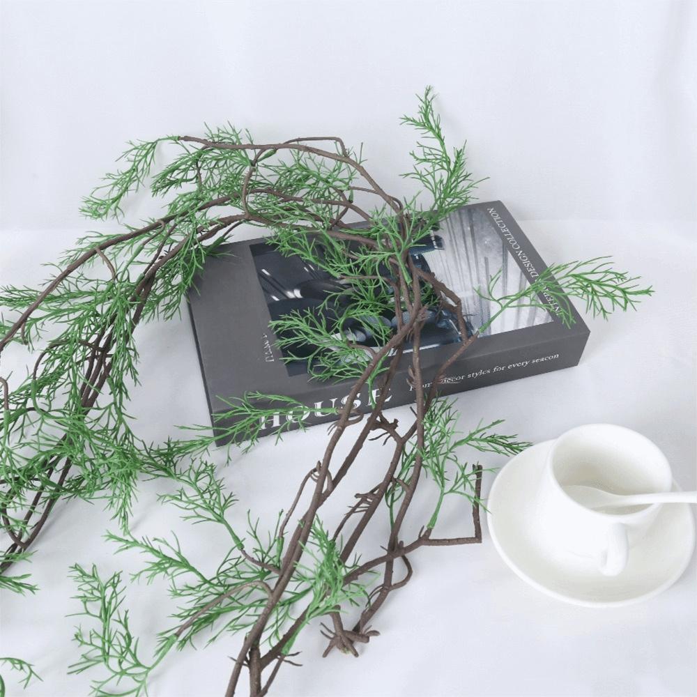 Evergreen Green Artificial Black Bone Vine Flexible Artificial Landscape Vines  Hallway