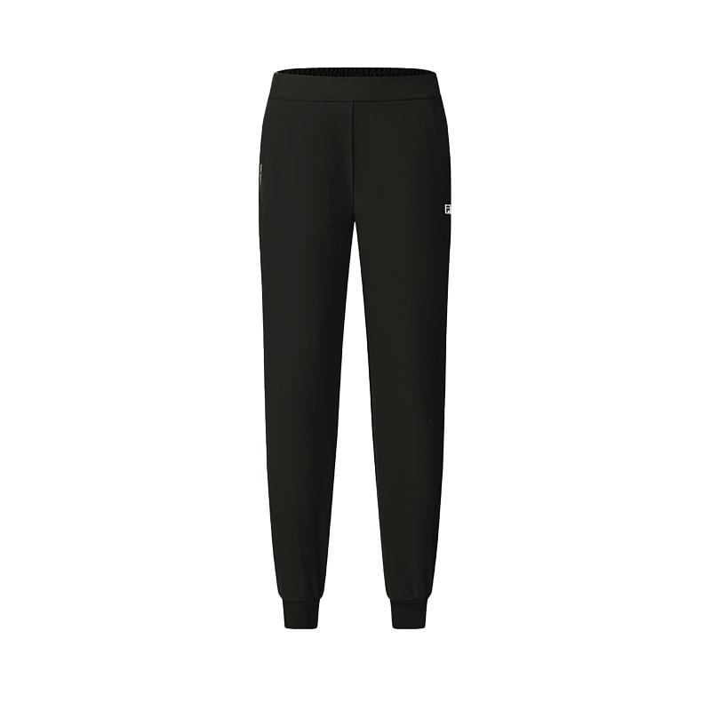New FILA Fitness Knitted Sports Pants Unisex Black A11W511608F-BK