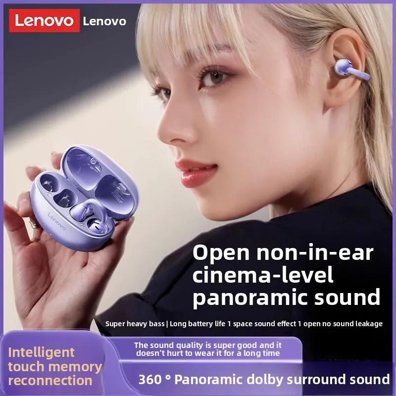Auricolari Wireless Bluetooth 5.4 Originali Lenovo TA410 TWS Effetti Sonori Panoramici Durata della Batteria Ultra Lunga Cuffie Comode da Indossare