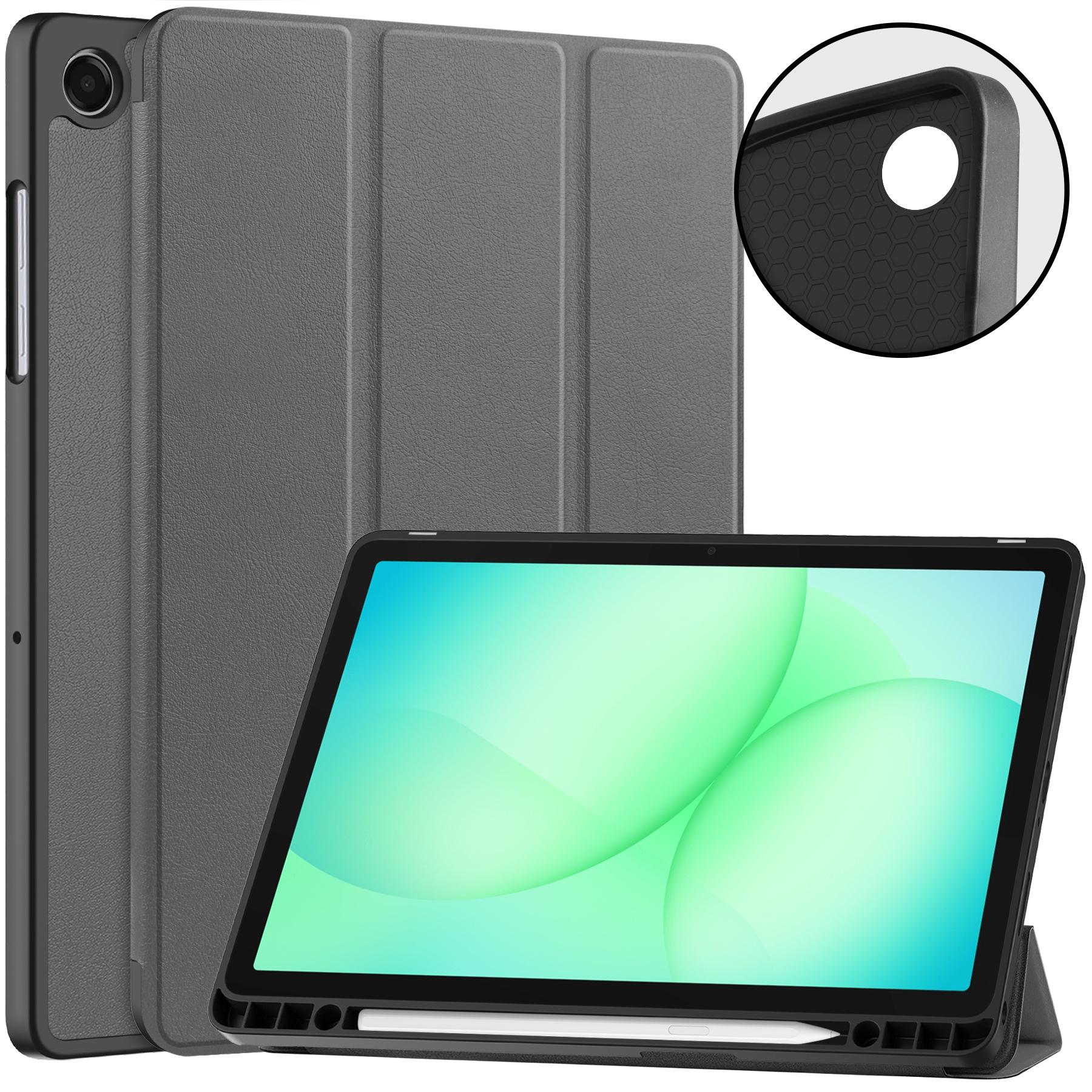 Hoes voor Samsung Galaxy Tab A11Plus 11inch SM-X230 A9Plus 11  SM-X210 X216B TPU Leer Drievoudige Vouw Magnetische Cover met Penhouder A9Plus 11 SM-X210
