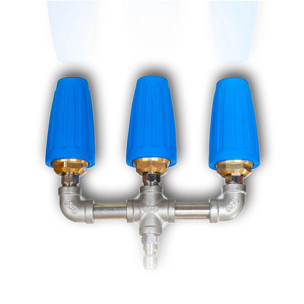

Turbo Nozzle for Pressure Washer 360 Degree Spin 3 in 1 Pattern 4000 PSI 14mm Quick Connect 2.0 Orifice Blue Unit China Mainland