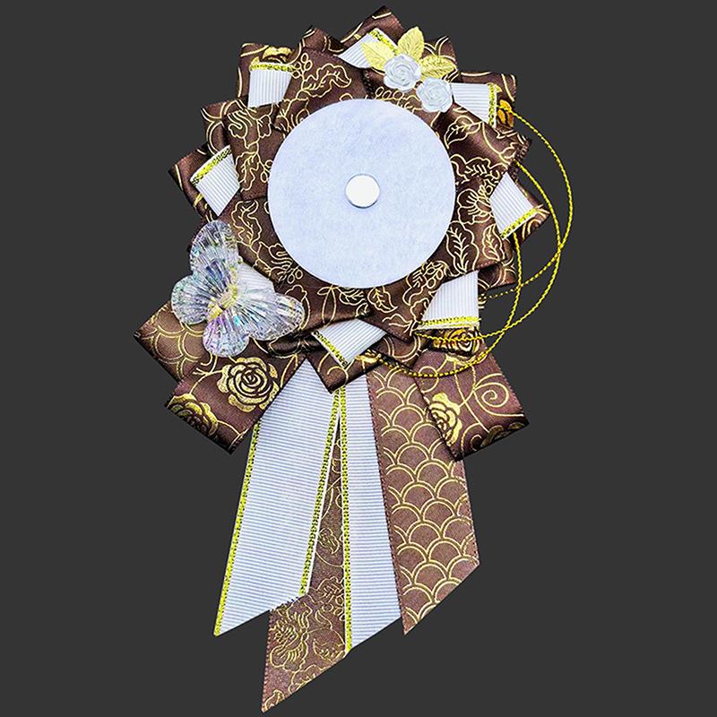 Bånd Cosplay Ita-vesker Rosett Beskyttelse Blomst Pins Holder Merkebase Tilbehørray Itabag Dekor