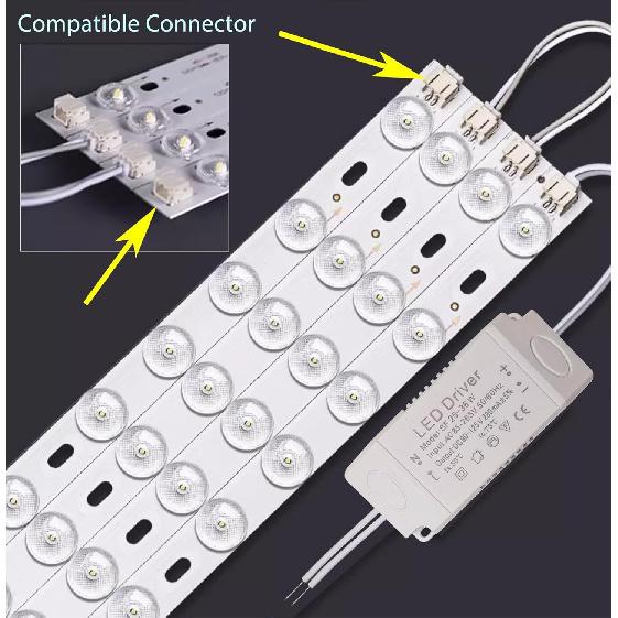 LED Driver 25-36W for Single Color Ceiling Strip Spot Light Module Panel, Replacement LED Starter Power Supply Adapter Transformer, Input AC85-265V