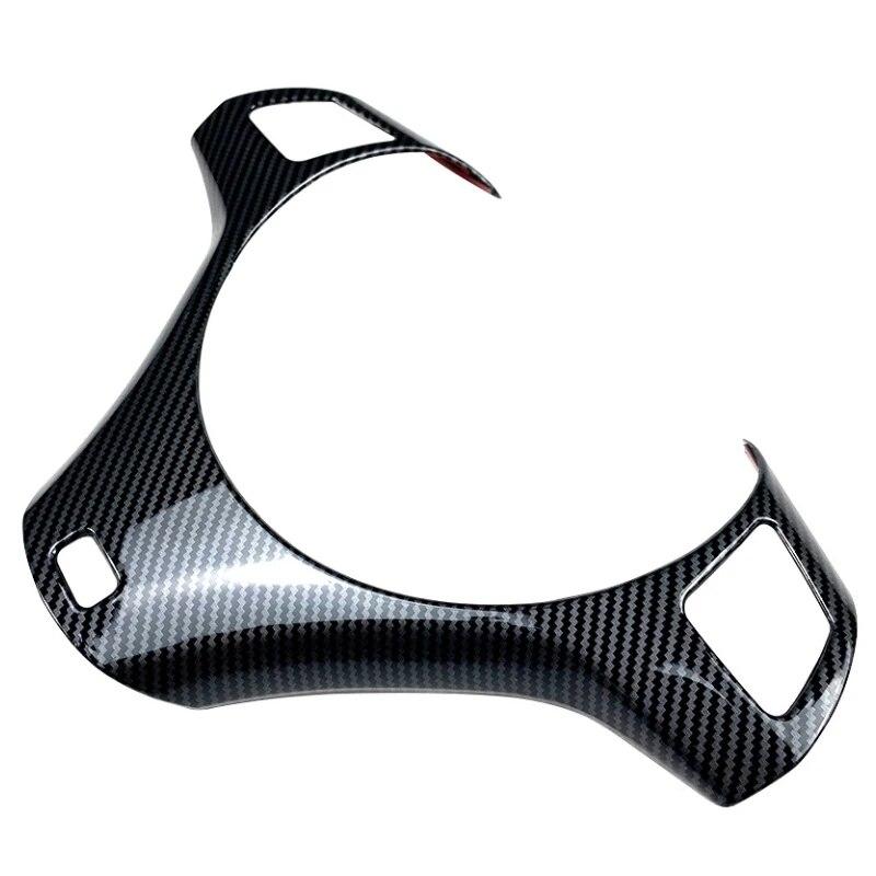Für BMW 3 Serie E90 E91 E92 E93 Carbon Faser Auto Lenkrad Dekorative Rahmen Molding Aufkleber Streifen Trim Abdeckung 2005-2012