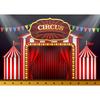Circus Carnival Pennant Red Curtain Photo Backgrounds Vinyl Cloth Backdrop for Children Baby Shower Photophone Photography Props