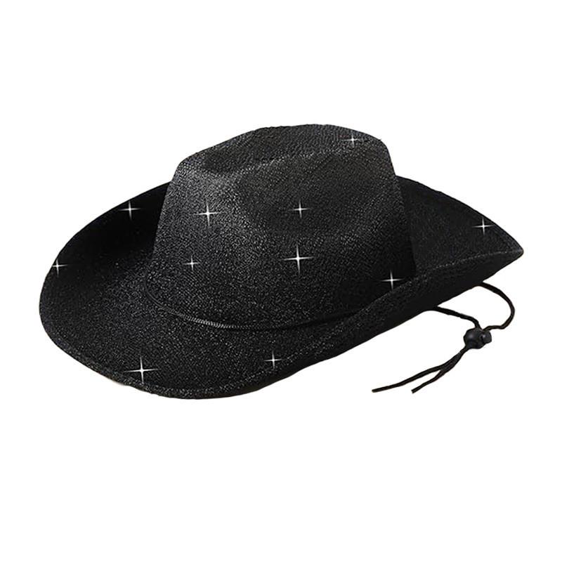 Hat Glitter Cowboy Sewing Craft In Costumes Festive Party Accessories Supplies
