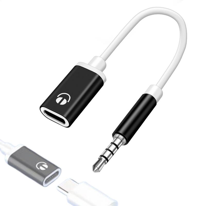3.5mm Male To Type-C Female Headphone Aux Cable Converter Type C Earphone Adapter Type-C Converter Earphone Adapter