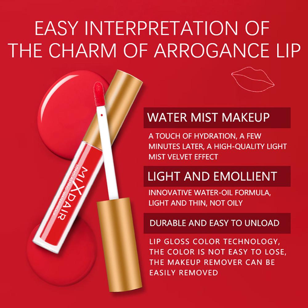 Waterproof Matte Lipstick for Lips Makeup Tint Sexy Nude Lip Stick Long Lasting Mate Lip Gloss