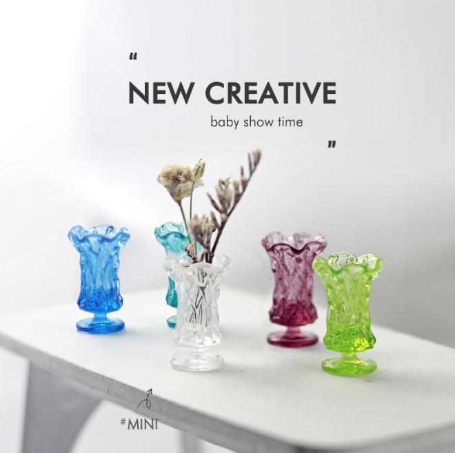 1/6 1/12 Doll House Simulation Miniature Mini Resin Vases Model Decor