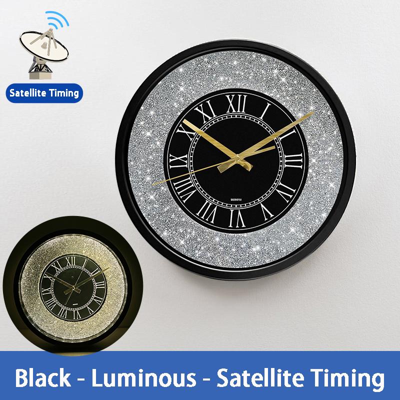 

Silent Wall Clock Luminous Clocks Luxury Living Room Watches with Light Bedroom Ornaments Minimalist Modern Home Decoration Gift