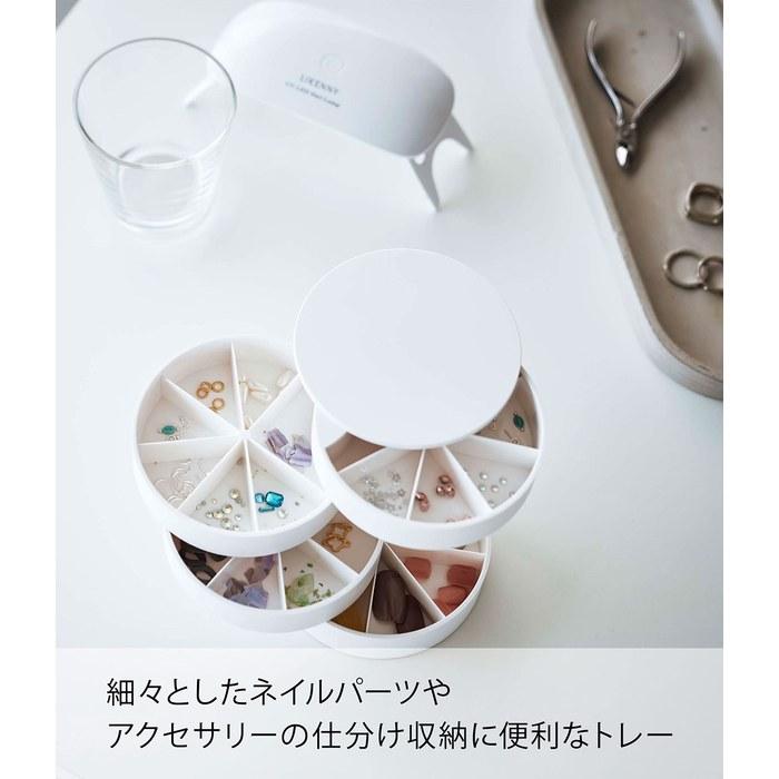 Yamazaki Nail Parts & Accessories Case White, Approx. W10 x D10 x H10cm, Tower 5797