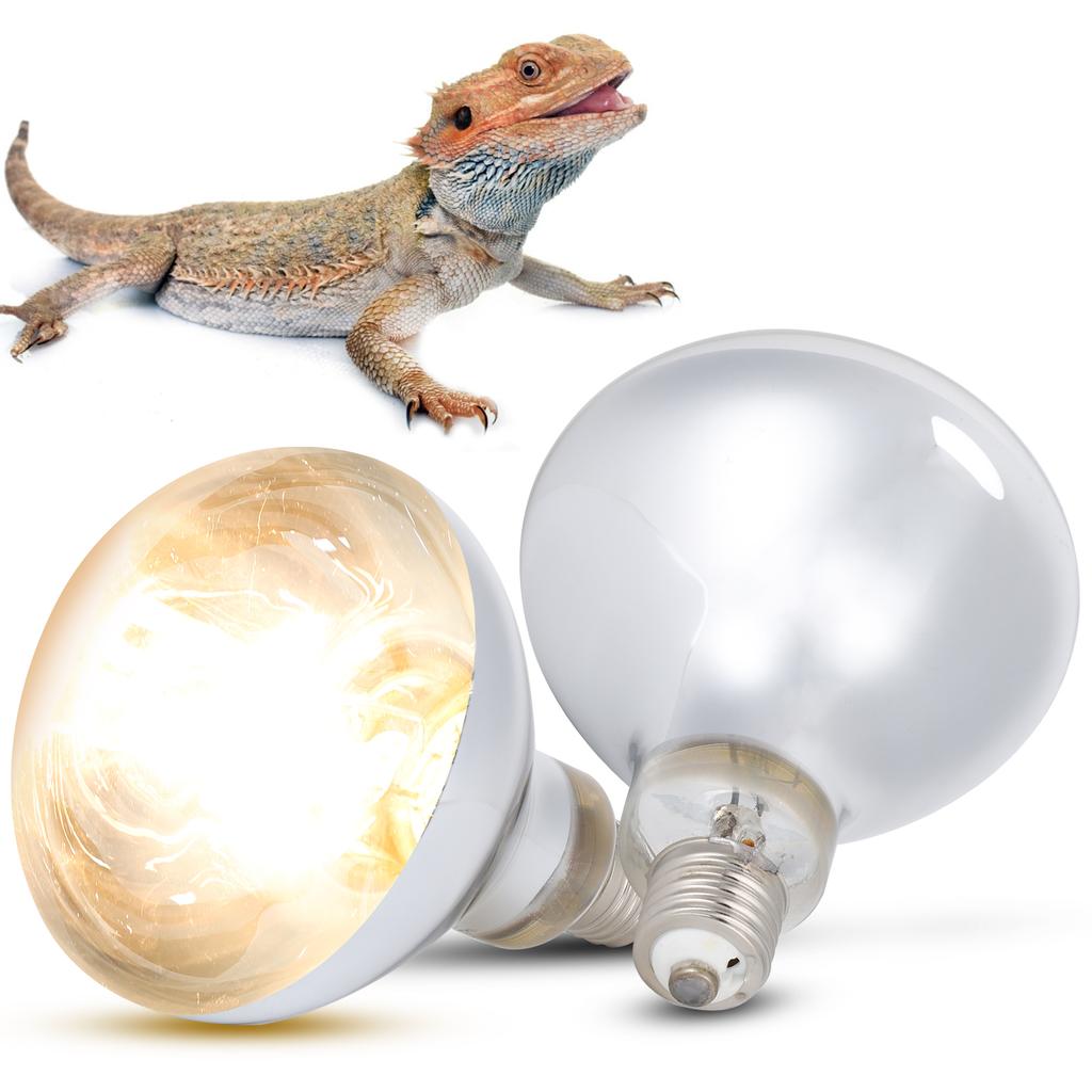 100W Reptile Heat Bulb Lamp Full Spectrum Heat Emitter Bulb for Tortoise Lizards 220‑240V