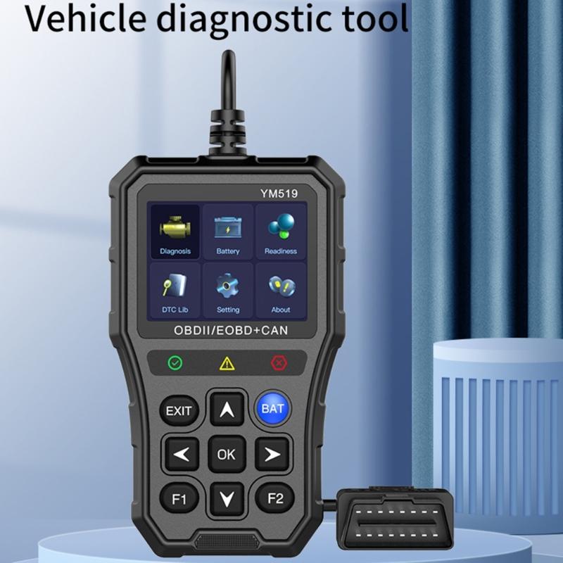 2.8in Color Screen Code Reader OBD2 Scanner Battery Tester Auto Diagnostic Scan Tool with Freeze Frame Readiness