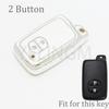 For Toyota Rav4 Land Cruiser Camry Aqua Prado Corolla Prius 2 3 4 Buttons Tpu Car Key Case Cover Keyless Remote Fob 2013 2014