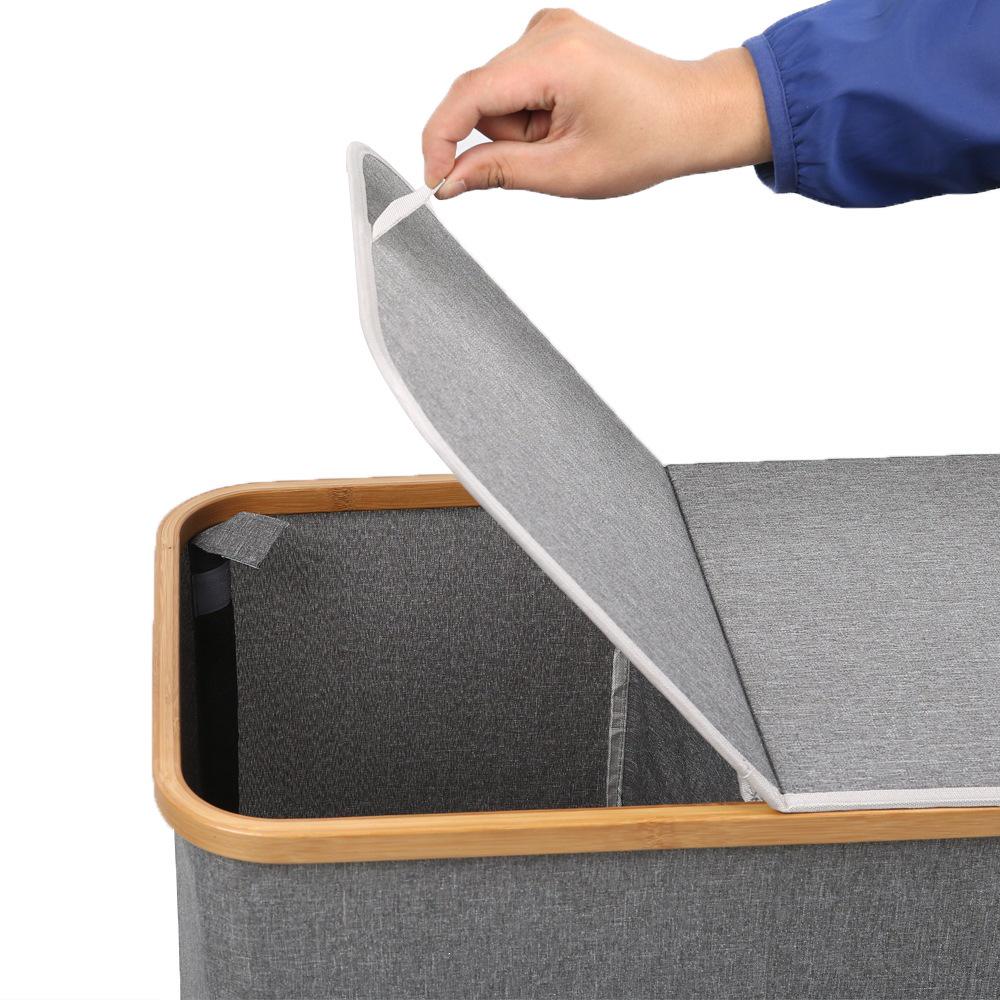 Japanese-Style Laundry Basket: Simple Storage Bin for Toys & Clothes, Imitation Hemp Design