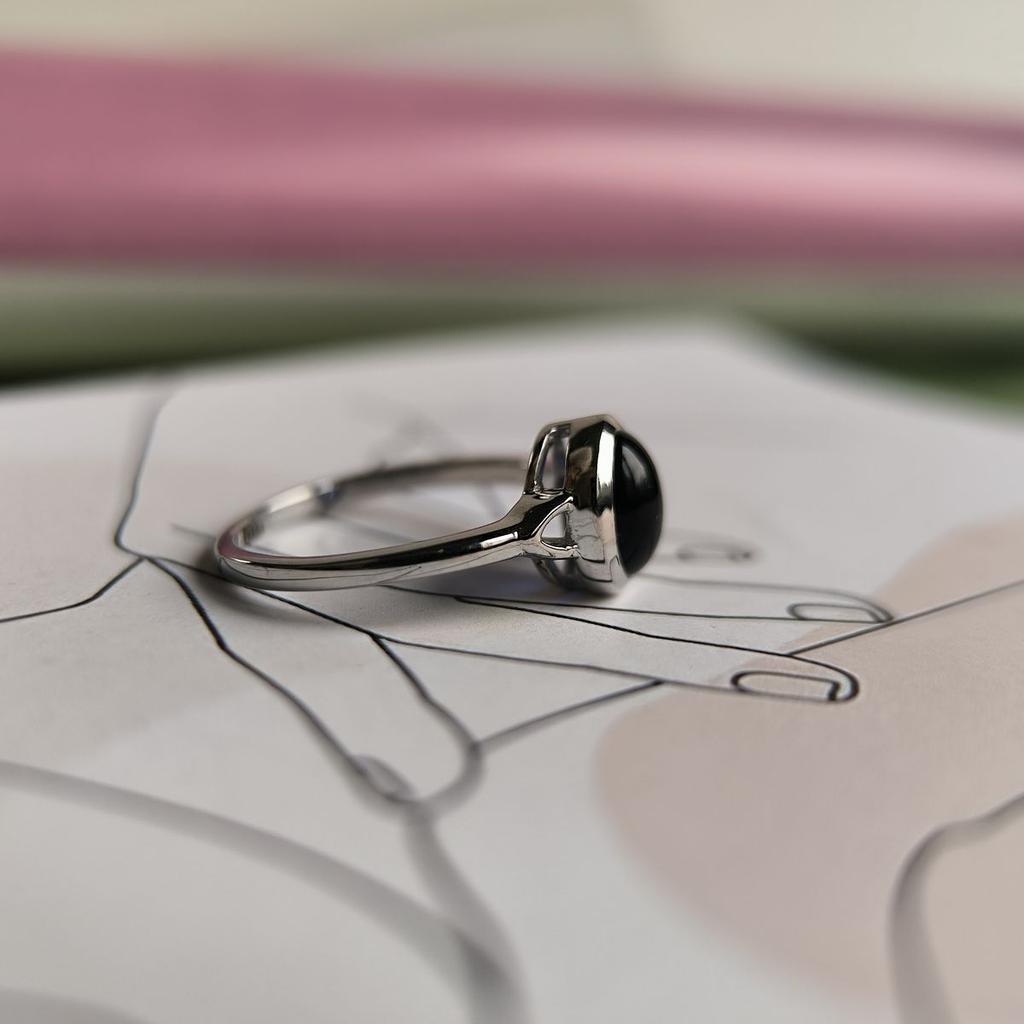 Серебряное кольцо с сапфиром nano, вес изделия 2,52 гр (2188933)