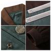 Autumn Men Jacket Color Block Stand Collar Single Breasted Slim Fit Ribbed Cuff Coat Streetwear