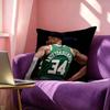 Giannis Antetokounmpo Pillow Case Square DoubleSided Sofa Cushion Cover Bedroom Bedside Pillow