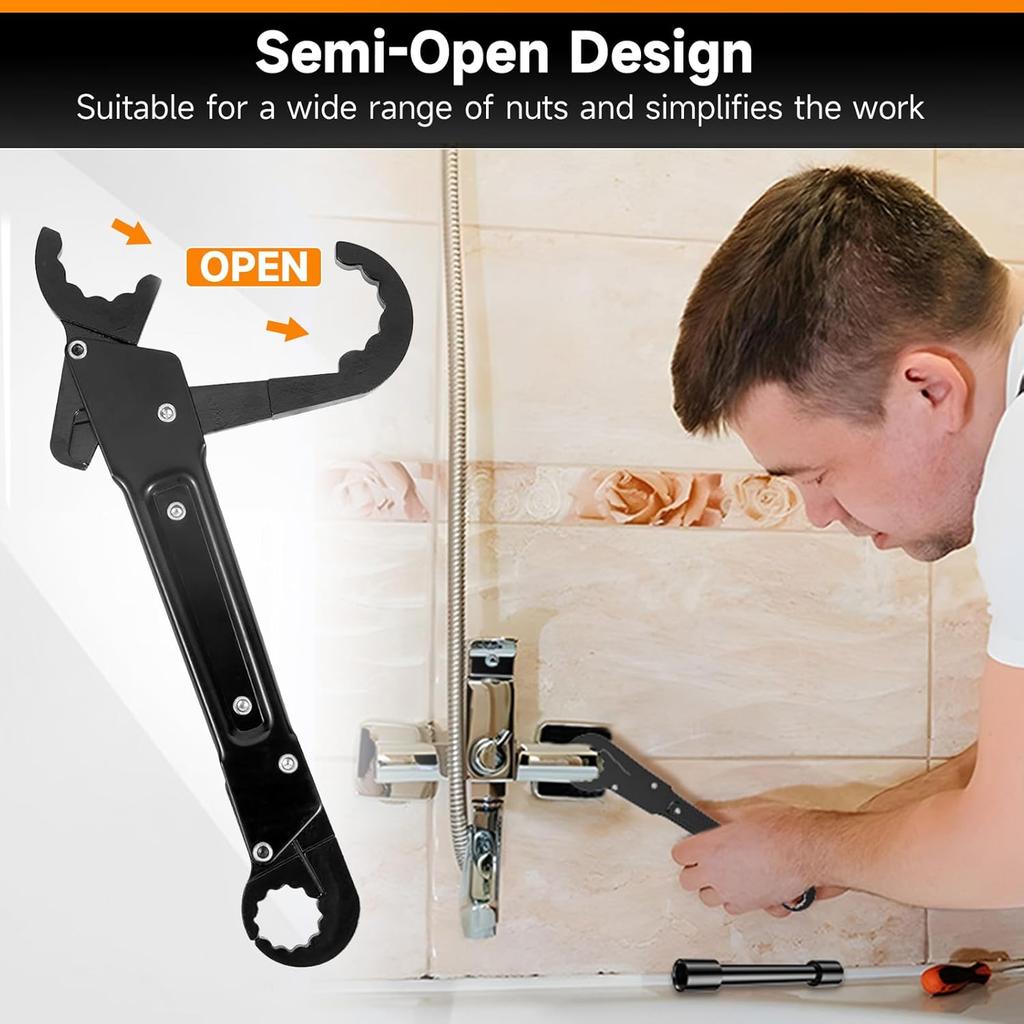 Professional Plumbing Wrench Kit - Angle Stop Installation & Removal Tools, for Replacing Valves,Plumbing Work