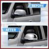 for GMC Envoy 2002-2009 for Buick Rainier 2004-2007 Driver Passenger Side Mirror Covers Cap Overlay Rearview Mirror Guard Covers Silver Tone 1 Pair