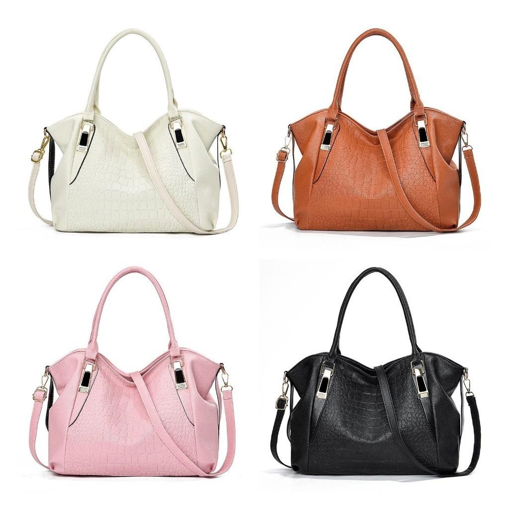 2023 New Fashion Crocodile Grain Tote Bag Soft Leather Large Mom Bag
