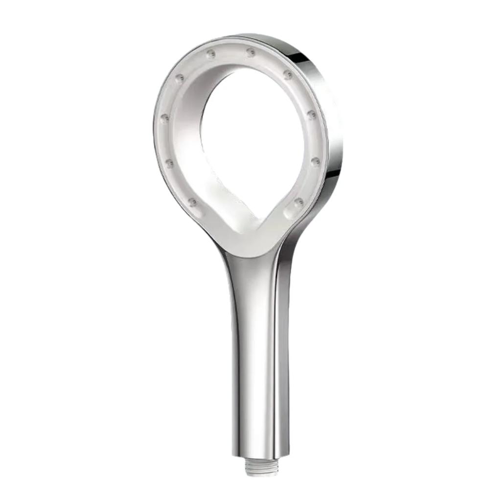 High Pressure Shower Head Heart Ring Spray Booster Pressurize Powerful Home Rain Shower Mixer Water Massage Bathroom Accessories