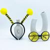 1set Cute Students Halloween Cartoon Bee Hairhoop & Sunglasses for Cosplay Party