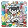 50 Hand-Painted Waterproof Cartoon Summer Stickers for Milk Tea Cups & Phone Cases