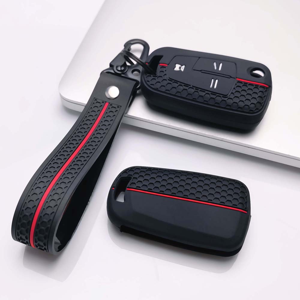 Key Case Cover for Opel astra h corsa d zafira b insignia zafira with Keychain Anti-Scratch Guard Shockproof Protection Soft Grip Texture