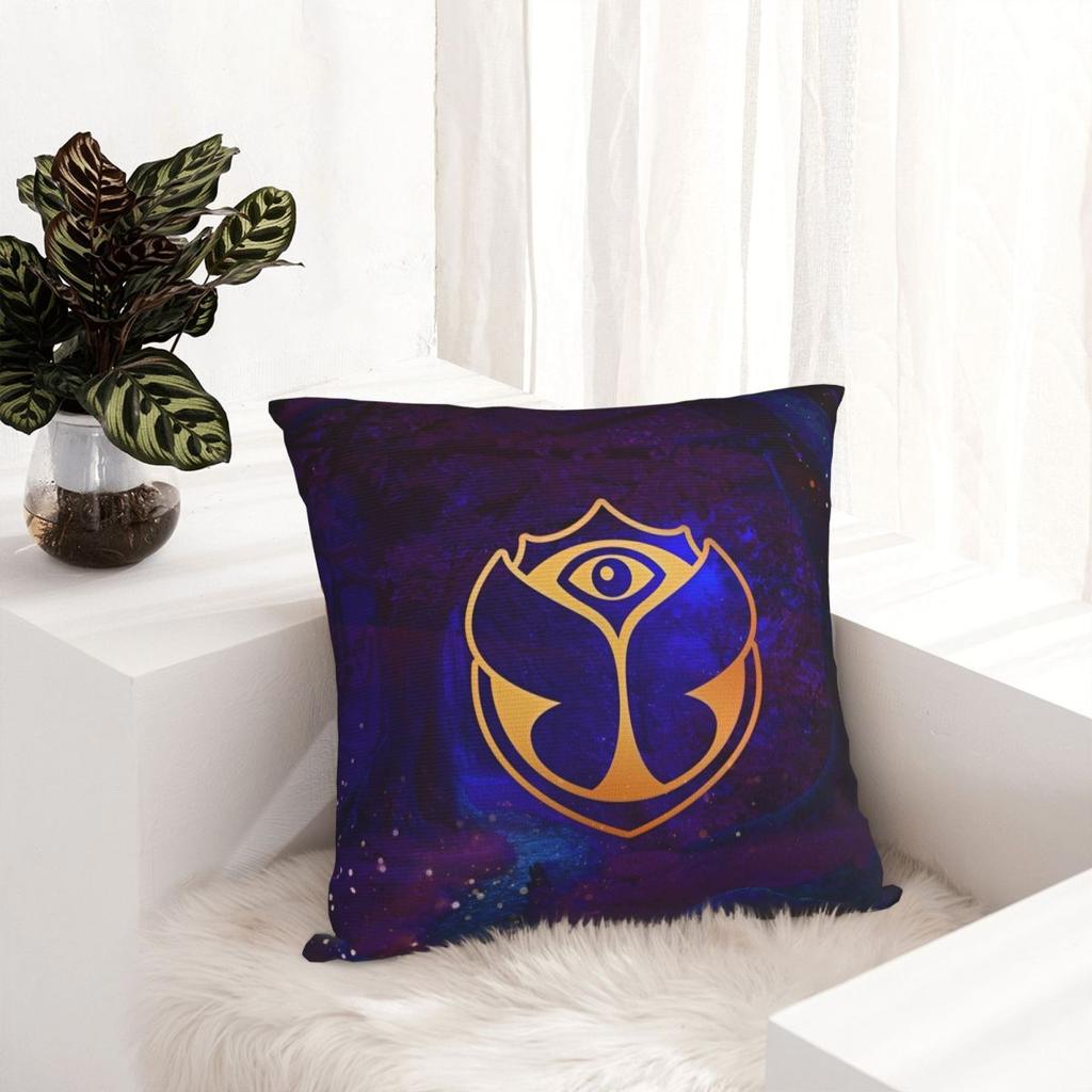 Tomorrowlandd Pillow Case Electronic Music Festival Cushion Covers Polyester Decor Throw Pillow Case Cover For Car 45*45Cm