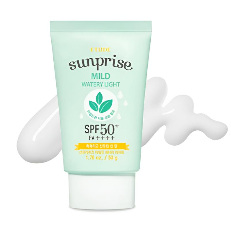 Etude Солнцезащитный гель Sunprise Mild Watery Light SPF50+ PA++++ 50 г