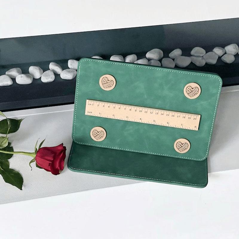 1 Zestaw Składany Organizer na Schematy Pomysł na Prezent dla Dziewiarek Uchwyt na Wzory Dziewiarskie Szydełkowanie Dostępne Różne Opcje