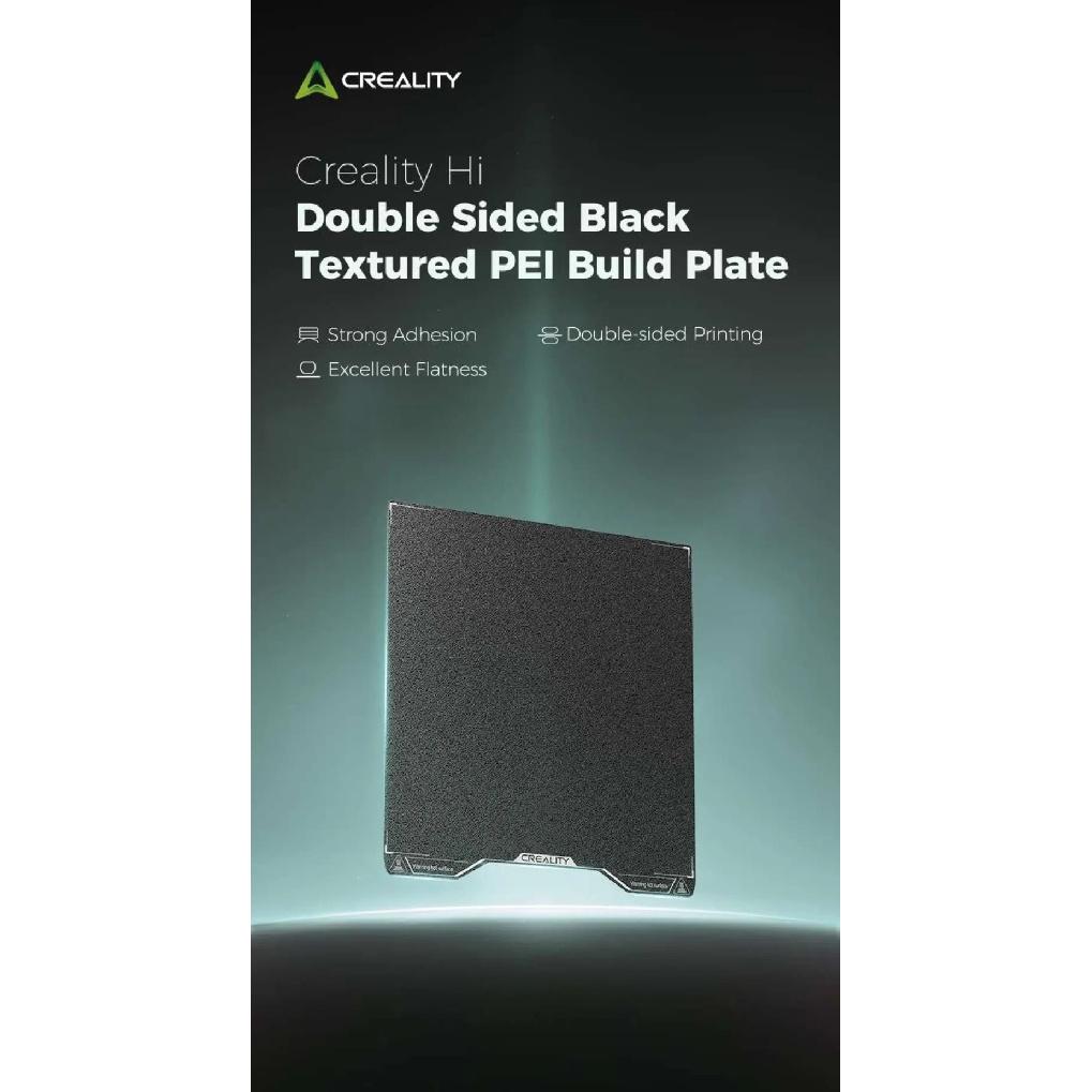 Creality Hi Epoxy Resin Build Plate High Strength Wear Resistance Flatness Hi Double Sided Black Textured PEI Printing Platform