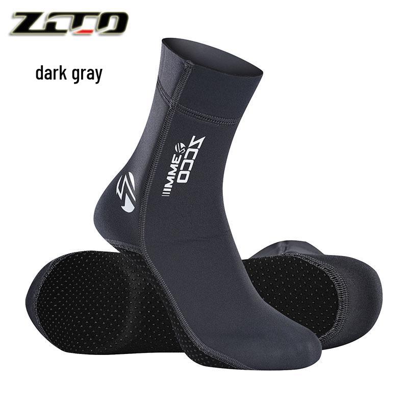 3mm ZCCO Super Elastic Winter Anti-Slip Diving Socks with Ankle Support, Anti-Abrasion Plus Size.