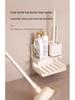 Bathroom Cleaning Set: Toilet Brush, Plunger, Storage Rack - No Dead Corners