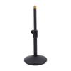 Desktop Microphone Stand Heavy Duty Metal Adjustable Height Desk Mic Stand with 5 8 to 3 8 Adapter Non Slip Pads for