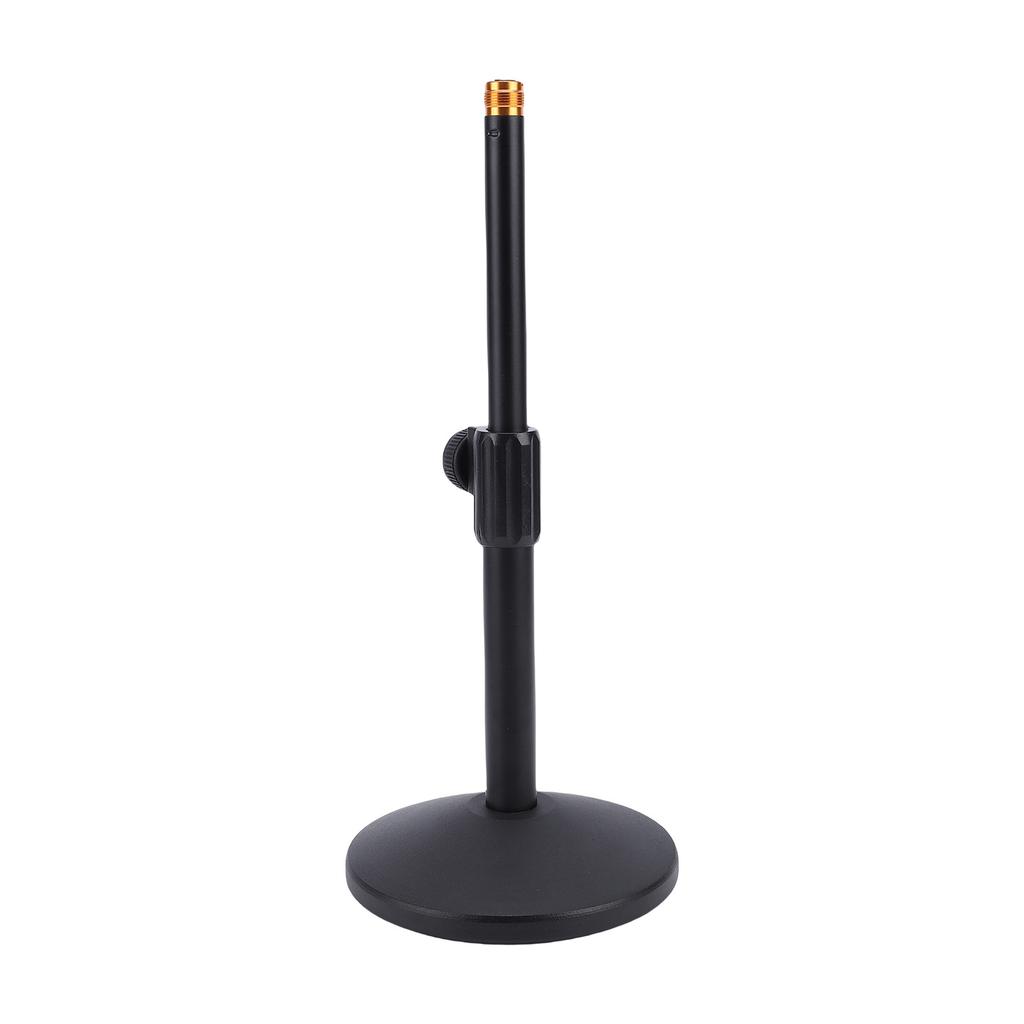 Desktop Microphone Stand Heavy Duty Metal Adjustable Height Desk Mic Stand with 5 8 to 3 8 Adapter Non Slip Pads for
