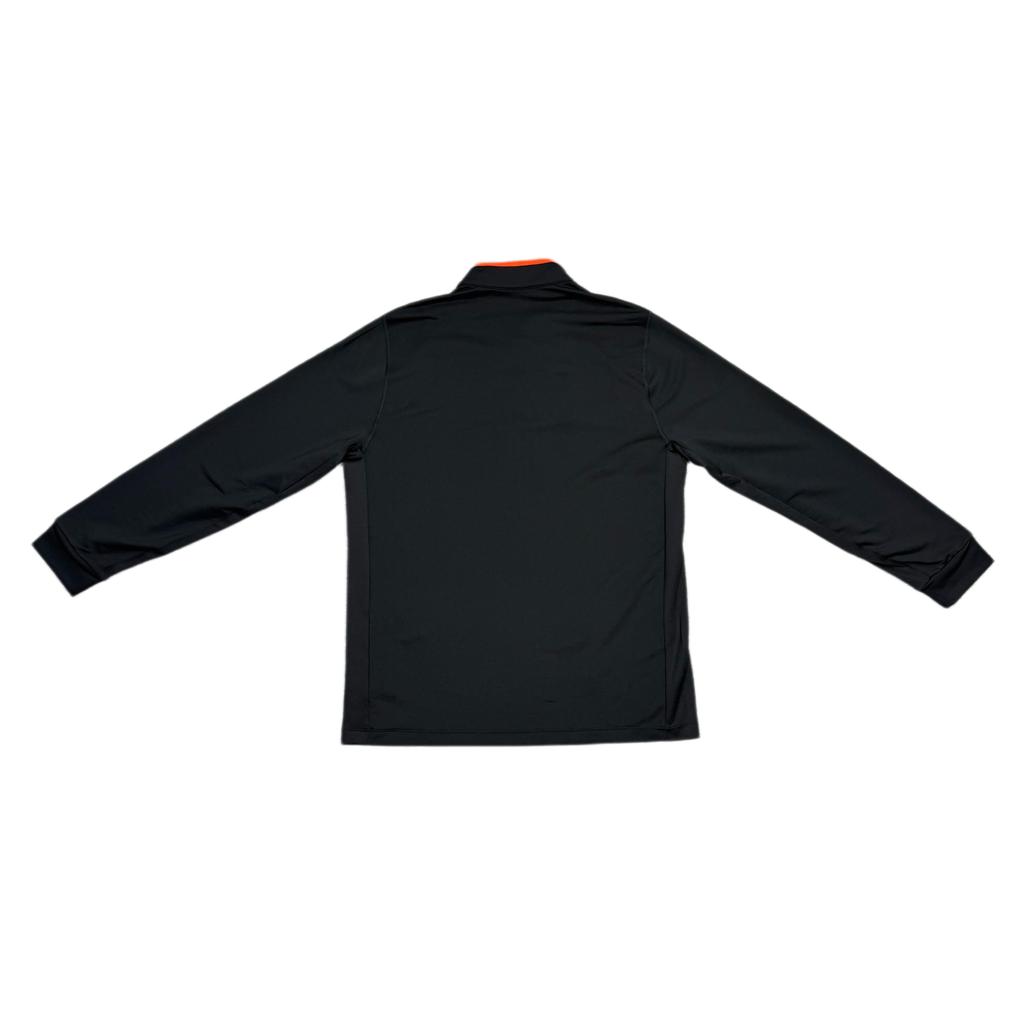 Li Ning Sponsored CBA League Player Edition Casual Sports Stand Collar Pullover Coach Basketball Long Sleeve T-Shirt Men Tops Black ATLS195-1