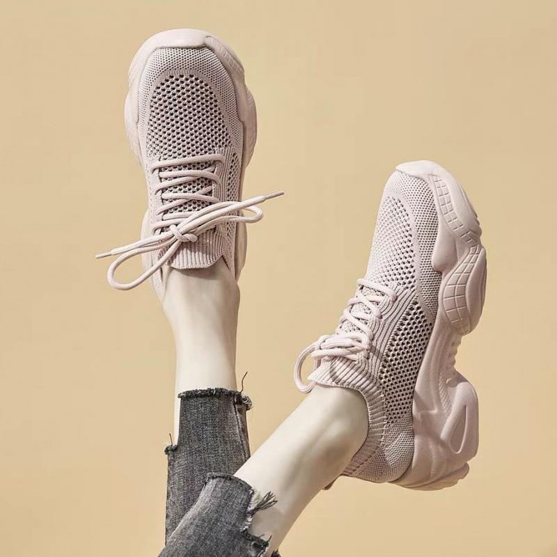 Sommer Neue Mesh Atmungsaktive Damen Allround Dicke Sohle Frühling und Herbst Sneaker Tide