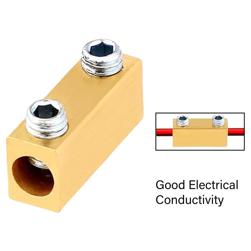 20Pcs 8 AWG Docking Connector 20A Wire Terminal Connectors with Screws Shrink Tubes Quick Wiring Terminal Enduring