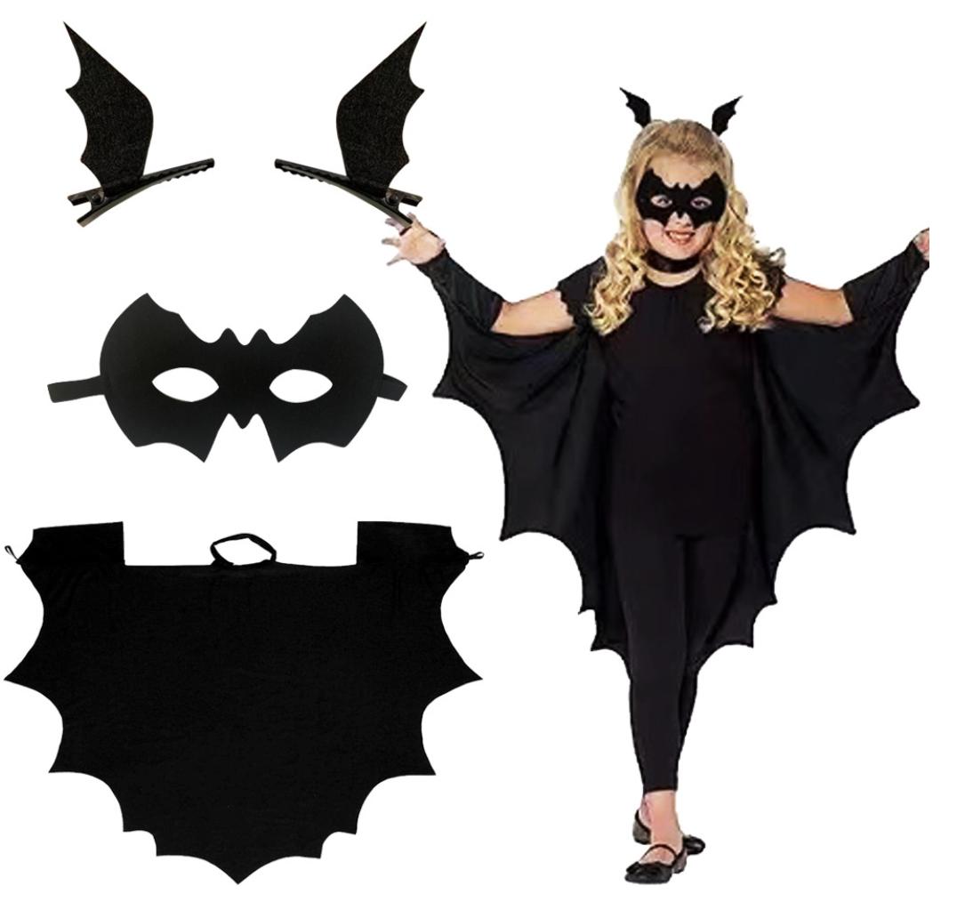 1 set/partij Cosplay Vleermuis Kostuums Meisje Jongen Halloween Feest Kostuums height 100cm&Other beige