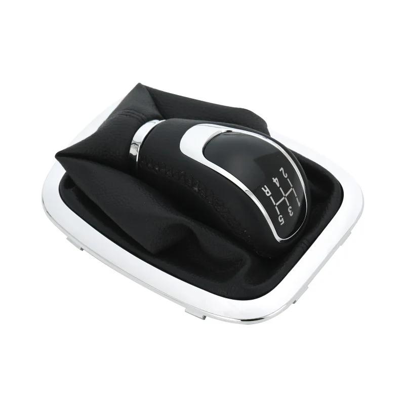 New Manual Gear Shift Knob for Tiggo 3 FL 2010-2015 With Leather Gaiter Boot Cover Car Lever Shifter Handle Stick Accessories