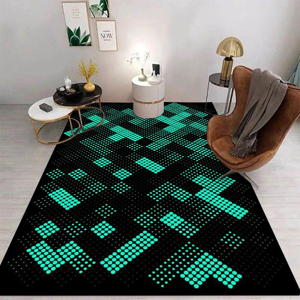 Simple Cartoon Style Area Rug Non-Slip Washable Mat for Living Room Bedroom Kitchen Sofa Table Balcony Floor Carpet