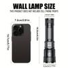 Telescopic zoom flashlight with built-in rechargeable handheld home safety lighting, durable structure, emergency preparation, essential for camping