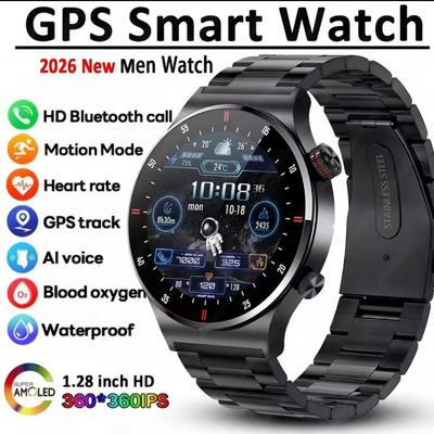 GPS Sports Smartwatch Men Health Monitoring With Heart Rate ECG + PPG 100+ Sports Modes NFC  New Bluetooth Call Smart Watch