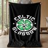 Koc z motywem Celtic FC Miękki koc z polaru flanelowego Ciepły lekki koc narzutowy do domu sofy łóżka