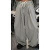 Men's striped loose casual pants show thin thyopamine with extended version outer wear foreign style light luxury versatile