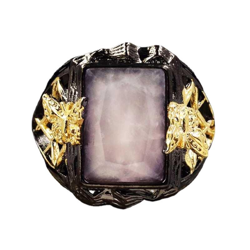 Sace Gems Gioielli con ciondoli Fedi nuziali con tormalina in stile corte nobile Anelli da cocktail eleganti femminili